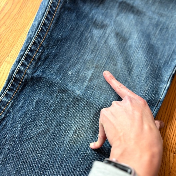 Ariat M4 Jeans Relaxed Boot Cut Mens 36x32 Blue Dark Wash Denim Pants 36 30 31 - Picture 12 of 16